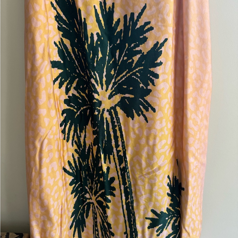 Pink Palm Tree Midi Dress - Picture 9 of 12